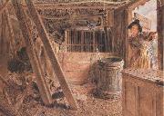 William Henry Hunt,OWS The Outhouse (mk46) Sweden oil painting artist
